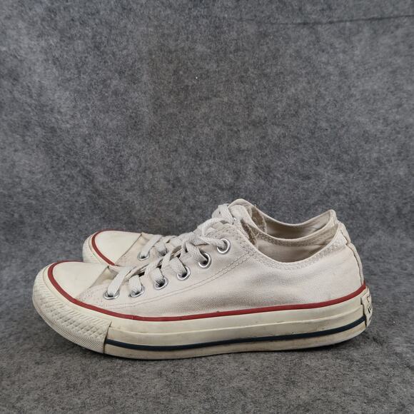 Converse Shoes Womens 7 Casual Sneakers All Star Trainers Classic Canvas White - Picture 4 of 11